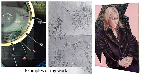 art/illustration, 3D, pencil, oil paint art